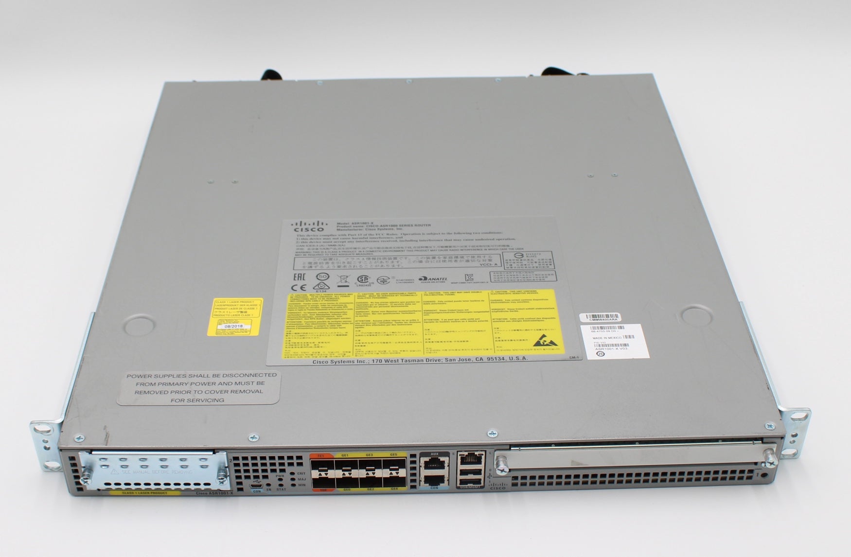 Cisco ASR1000 Series Aggregation Services Router - ASR1001-X V03
