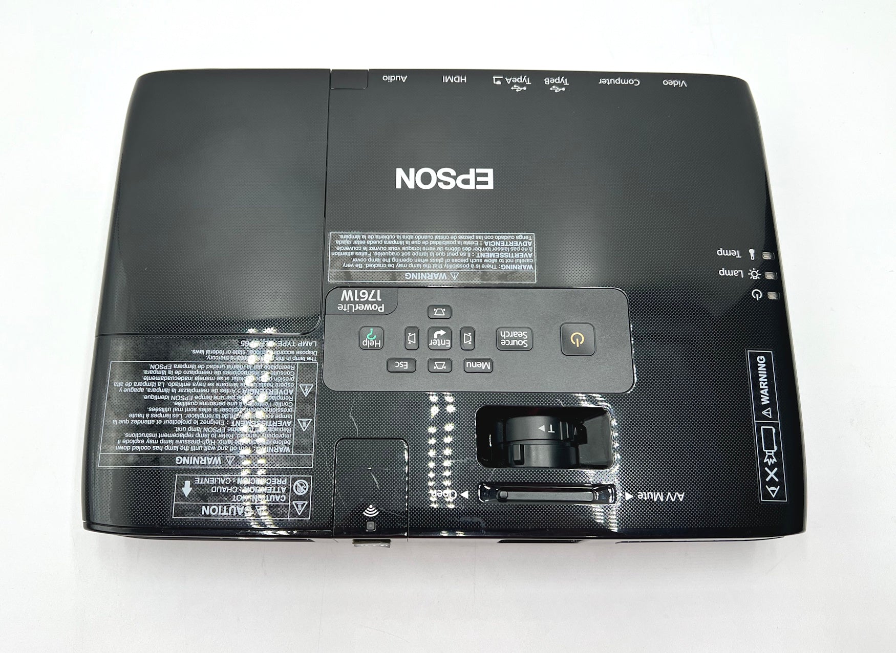 Epson PowerLite 1761W WXGA Projector *Less than 500 Hours*