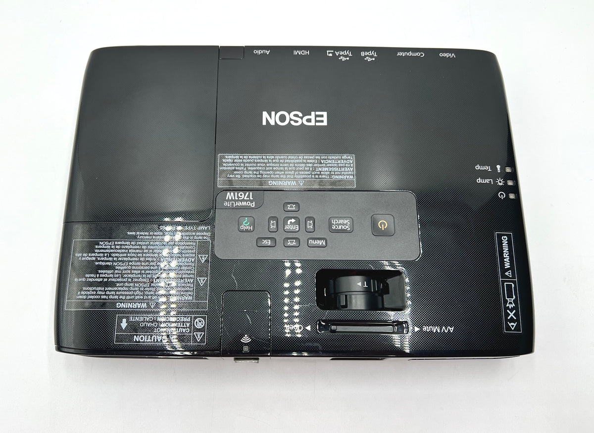 Epson PowerLite 1761W WXGA Projector *Less than 500 Hours*