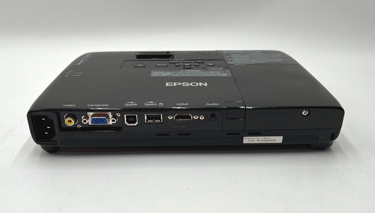 Epson PowerLite 1761W WXGA Projector *Less than 500 Hours*