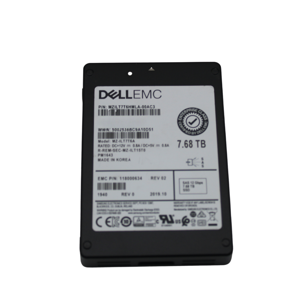 Dell EMC Samsung MZ-ILT7T6A 7.68TB 2.5" SSD