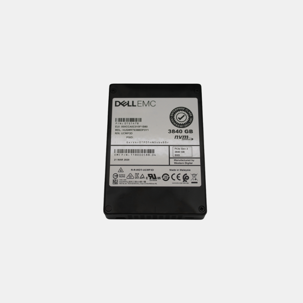 Dell EMC HUSMR7638BDP3Y1 3.84TB 2.5" SSD