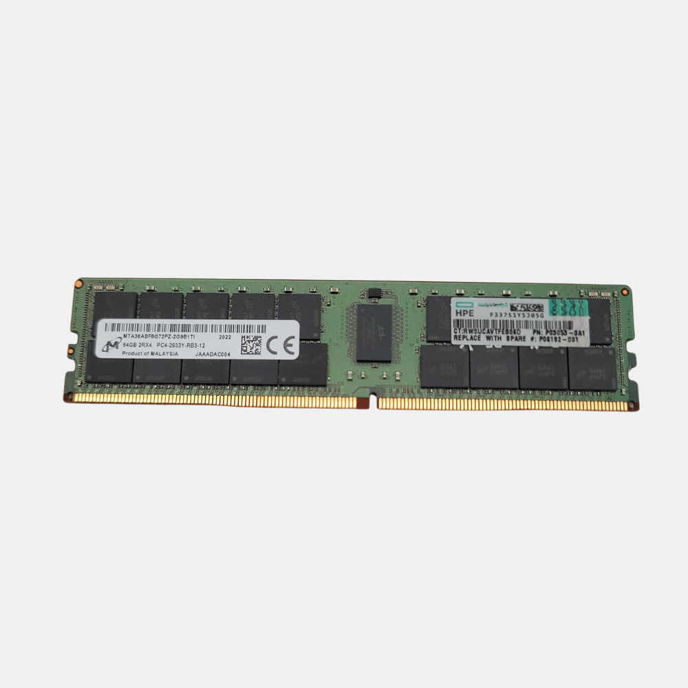 (KITTED) Micron MTA36ASF8G72PZ-2G9B1TI 64GB 2933Y DDR4 ECC Registered RDIMM (LOT OF 10)