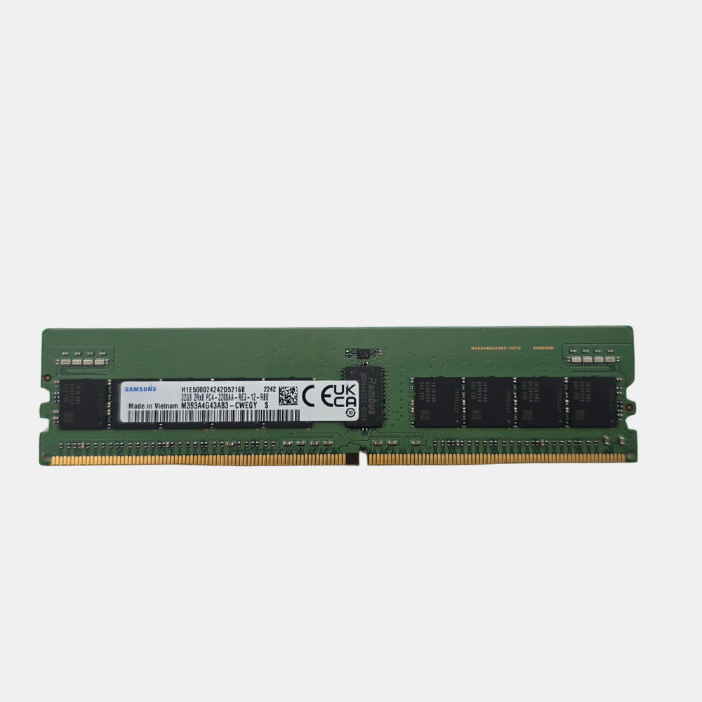 Samsung 32GB DDR4-3200 ECC RDIMM M393A4G43AB3-CWEGY 2Rx8 PC4-25600R RAM Lot Of 10