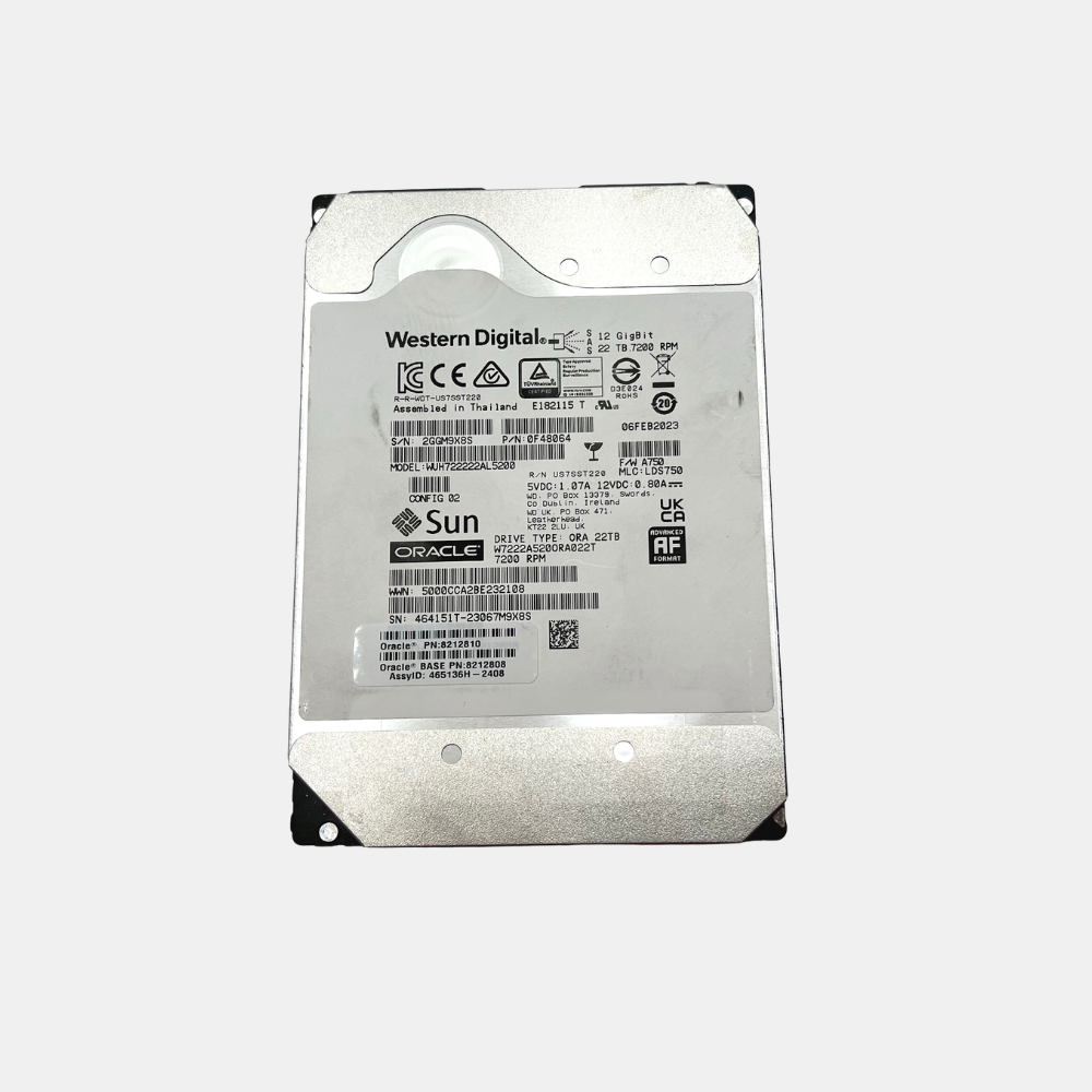 Western Digital 22TB 3.5" SAS HDD W7222A520ORA022T