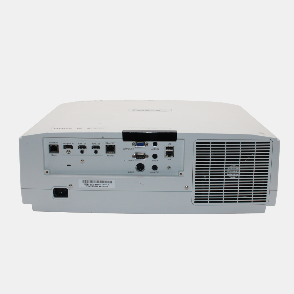 NEC NP-PA653U 3LCD WUXGA Projector – 6500 Lumens – Under 1500 Lamp Hours