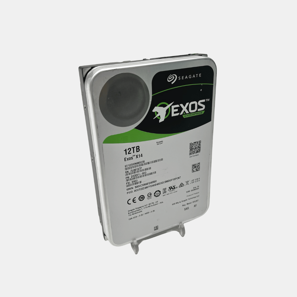 Seagate Exos X14 12TB SAS 3.5" 7.2K HDD ST12000NM0038 - 95%+ Health