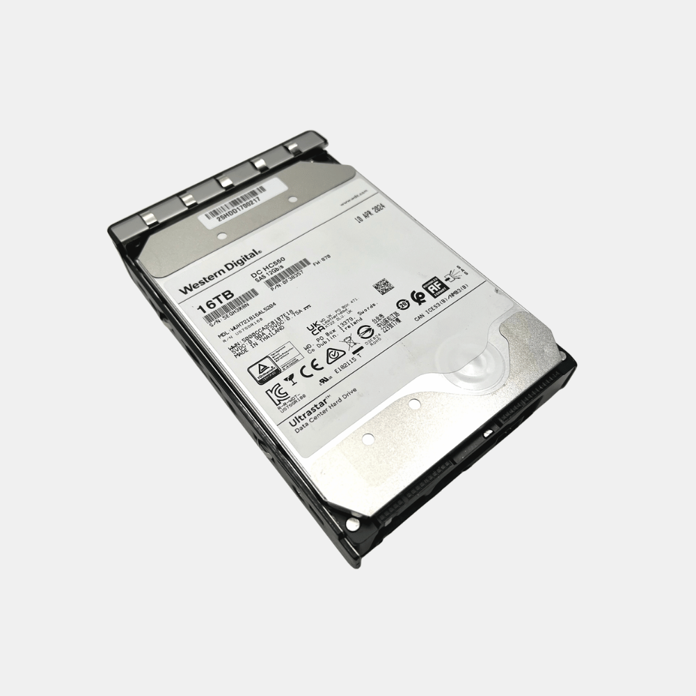 Western Digital Ultrastar 16TB SAS 7.2K 3.5" HDD WUH721816AL5204 - Health 95%+