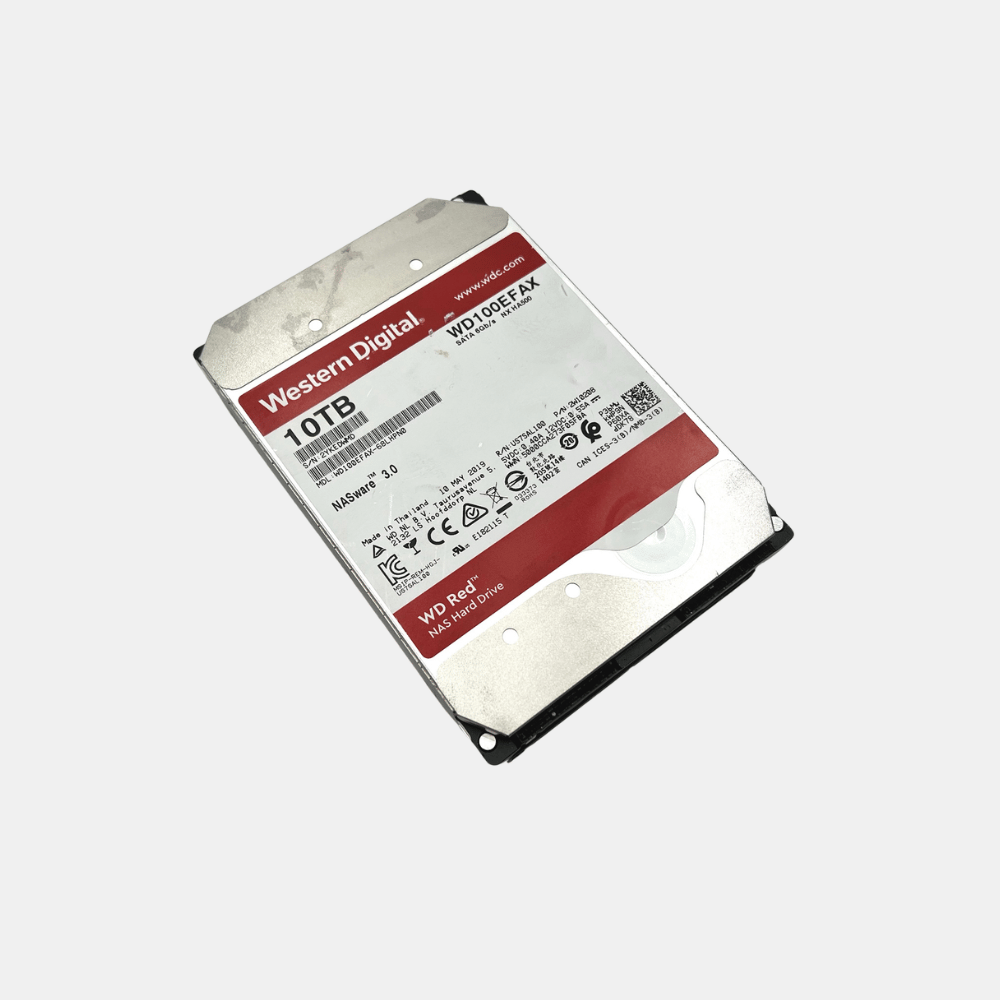 Western Digital Red NAS 10TB 3.5" 5.4K SATA HDD WD100EFAX-68LHPN0 - Health 95%+