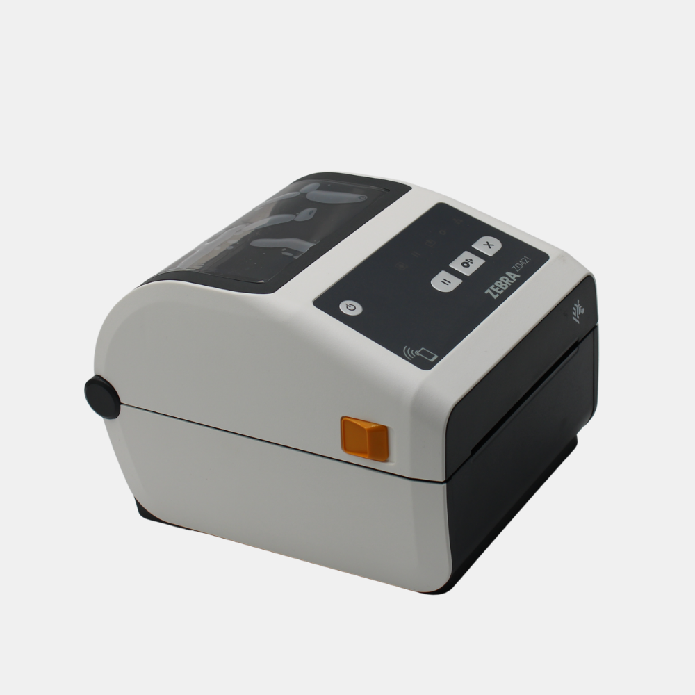 Zebra ZD421 ZD4AH42-D01E00EZ Thermal Label Printer w/ Power Supply & Box