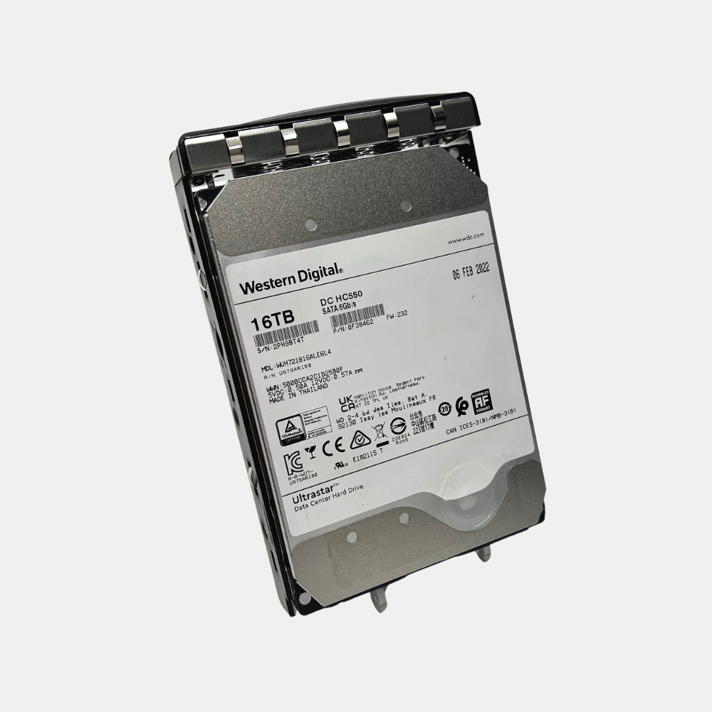 Western Digital Ultrastar DC HC550 16TB SATA 3.5" HD (WUH721816ALE6L4) w/ Caddy