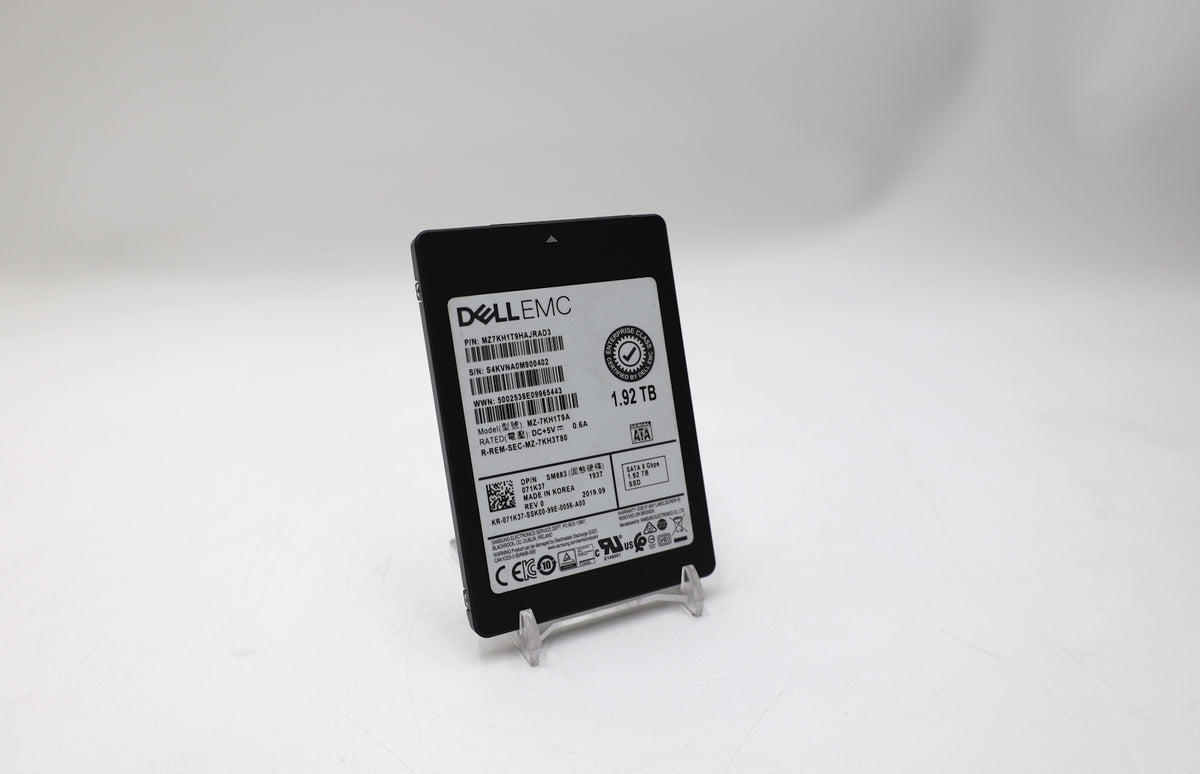 Dell EMC 2.5" 1.92TB SATA SSD MZ7KH1T9HAJRAD3
