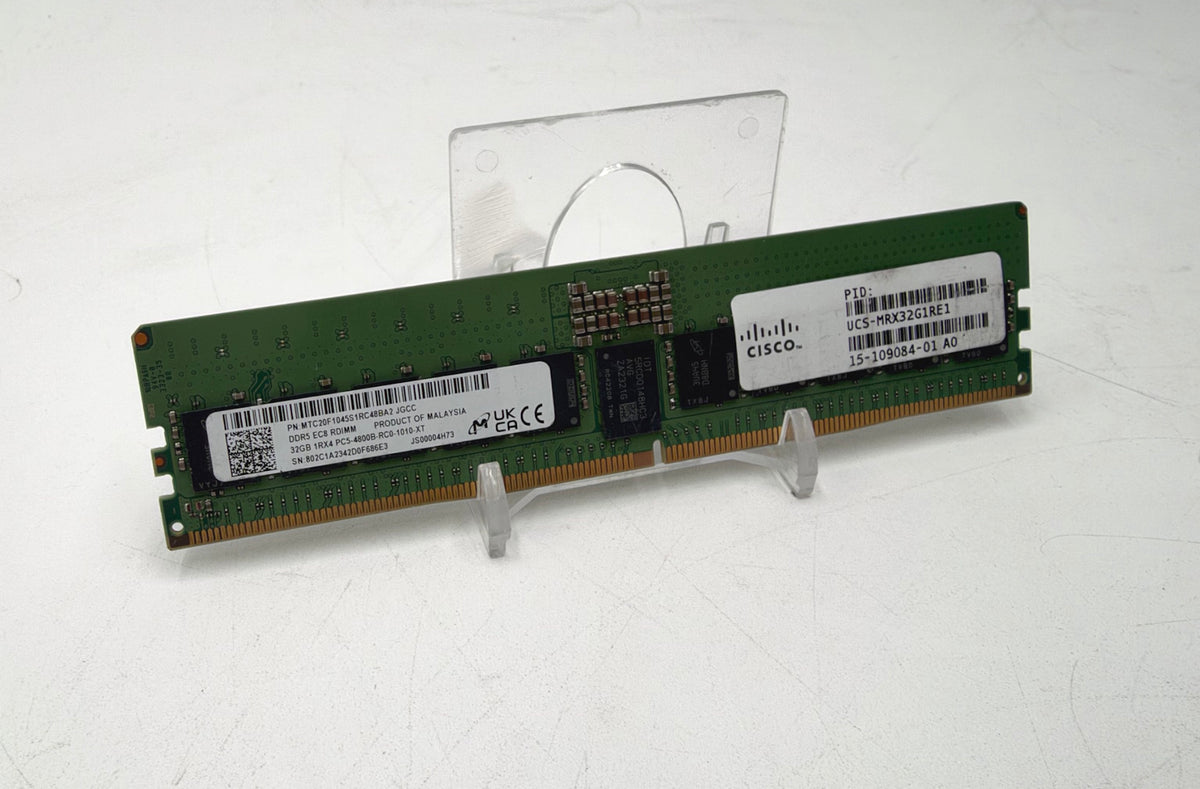 Micron MTC20F1045S1RC48BA2 32GB 1Rx4 DDR5 4800B RDIMM Memory