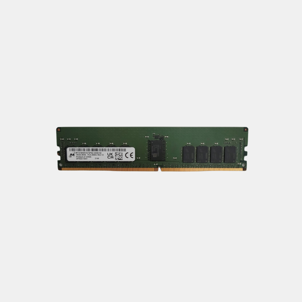 Micron MTA18ASF2G72PDZ-2G6E1SI 16GB 2666v DDR4 ECC Server Memory (LOT OF 2)