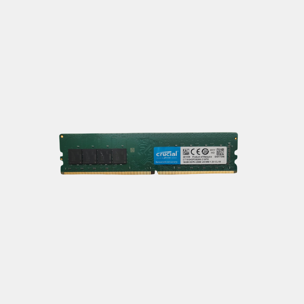 Crucial CT16G4DFD8266.C16FN 16GB 2666 DDR4 UDIMM Memory (LOT OF 2)