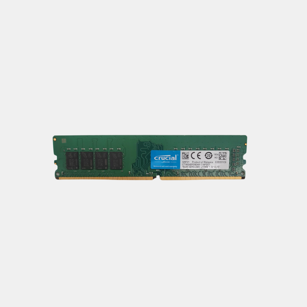 Micron CT16G4DFD824A.C16FDD1 16GB 2400 DDR4 UDIMM Memory (LOT OF 2)