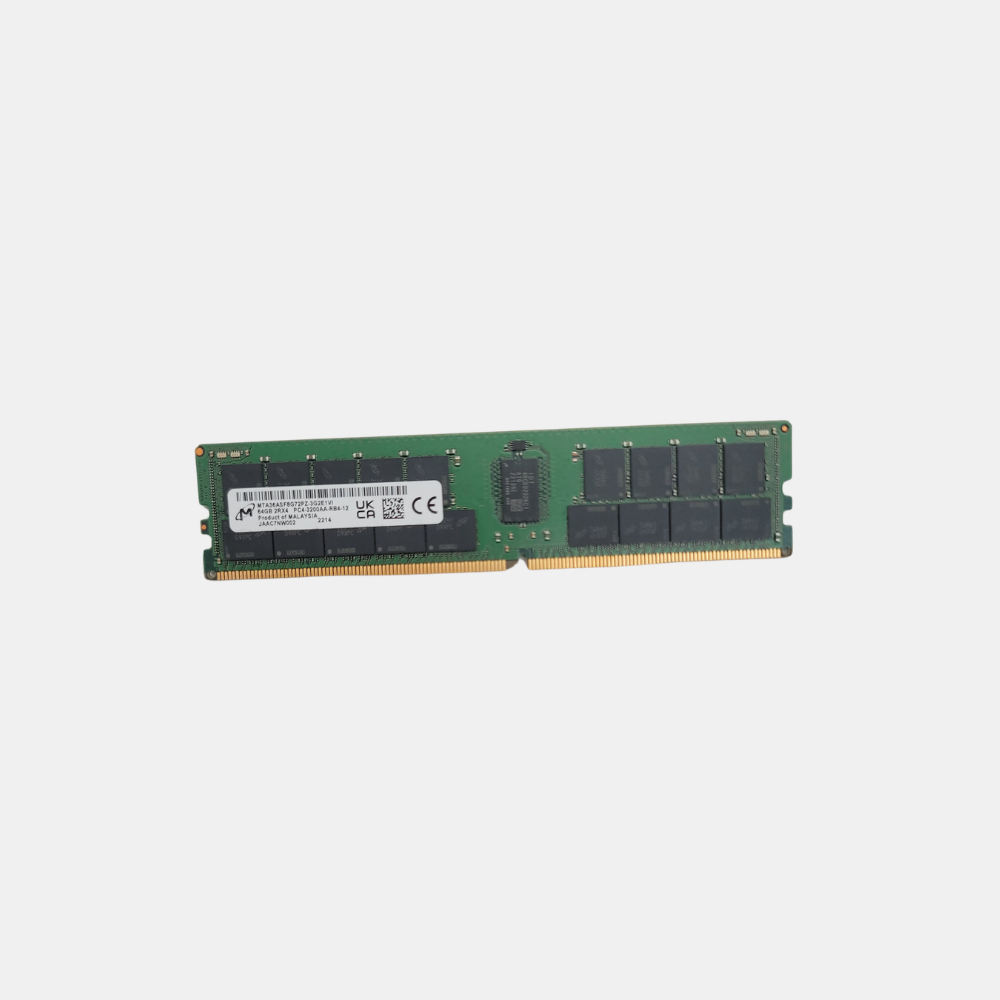Micron MTA36ASF8G72PZ-3G2E1VI 64GB 3200AA DDR4 ECC Server Memory
