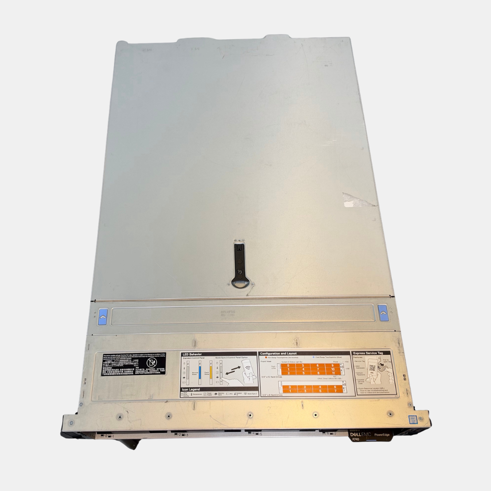 Dell PowerEdge R740 Dual Intel 8168 2.7GHz 2 CPU's 2 1600W PSU's Integrated Graphics