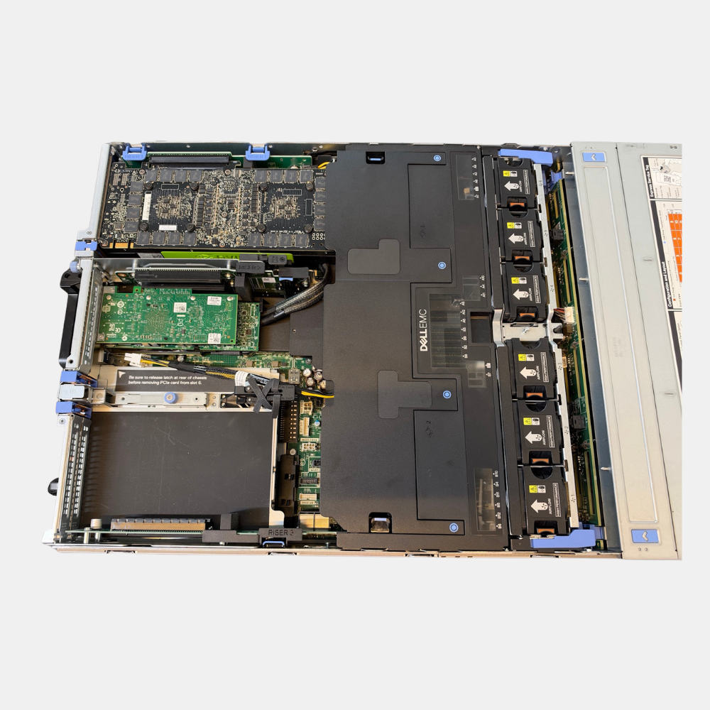 Dell PowerEdge R740 Dual Intel 8168 2.7GHz 2 CPU's 2 1600W PSU's Integrated Graphics