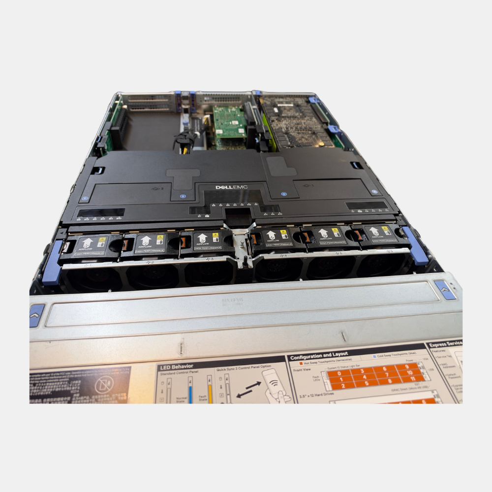 Dell PowerEdge R740 Dual Intel 8168 2.7GHz 2 CPU's 2 1600W PSU's Integrated Graphics