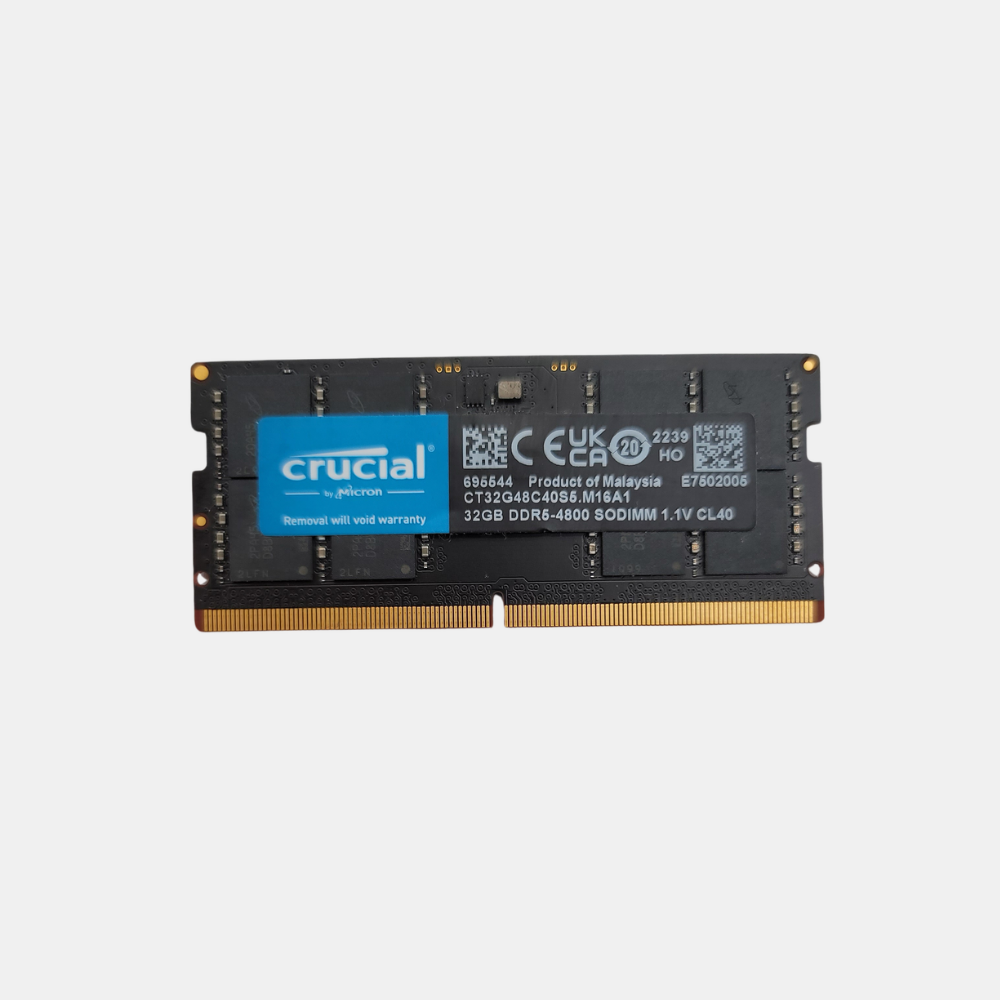 Micron Crucial CT32G48C40S5.M16A1 32GB 4800B DDR5 SODIMM Memory