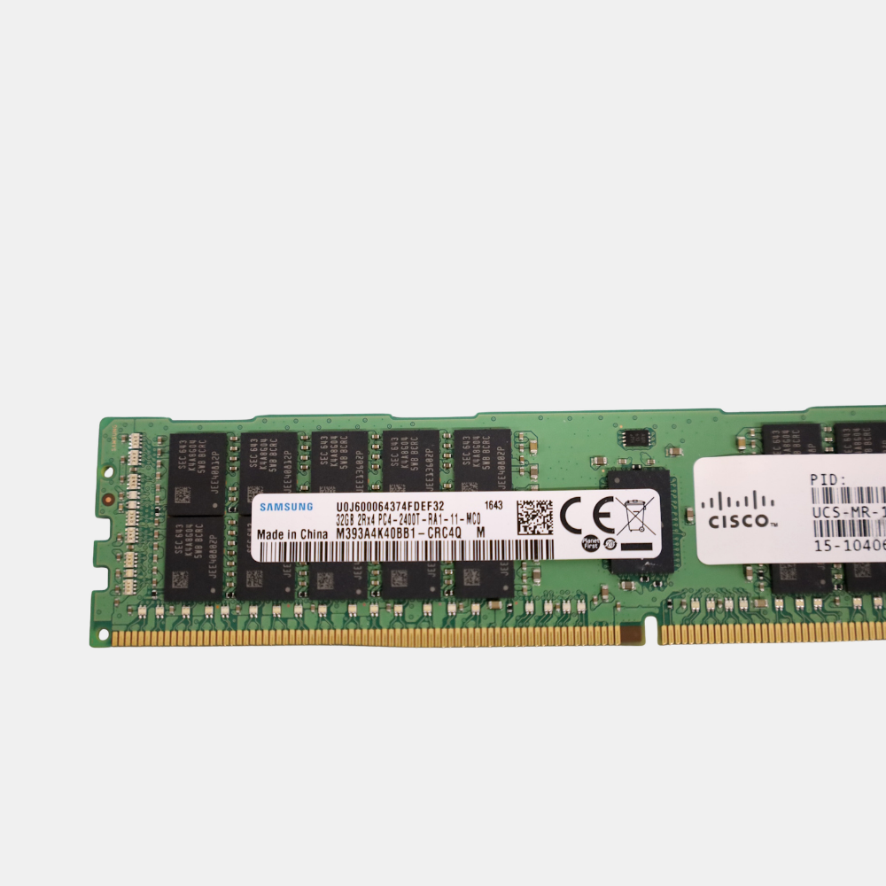 Samsung 32GB 2Rx4 PC4-2400T M393A4K40BB1-CRC DDR4 RDIMM Server Memory