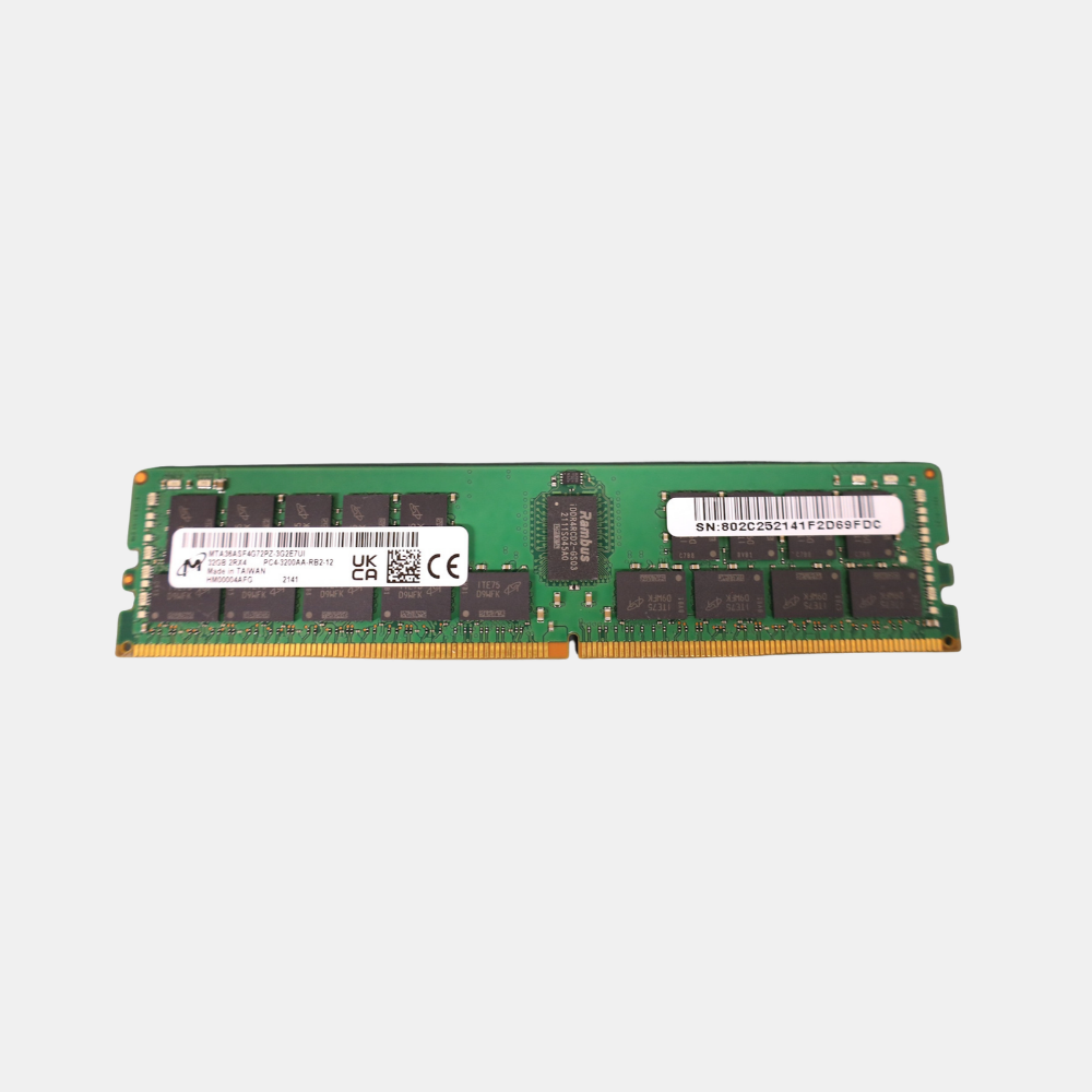 Micron 32GB 2RX4 PC4-3200AA MTA36ASF4G72PZ-3G2E7UI ECC RDIMM Server Memory