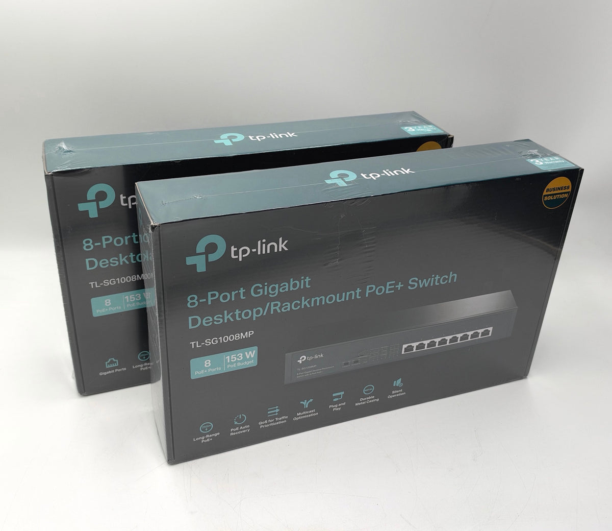 *Lot of 2* TP-Link 8-Port Gigabit Desktop/Rackmount PoE+ Switch TL-SG1008MP
