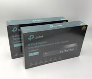 *Lot of 2* TP-Link 8-Port Gigabit Desktop/Rackmount PoE+ Switch TL-SG1008MP