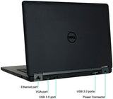 Dell Latitude E5450 14" Laptop, Intel i7-5th Gen, 8GB RAM, 256GB SSD, Windows 10 Pro