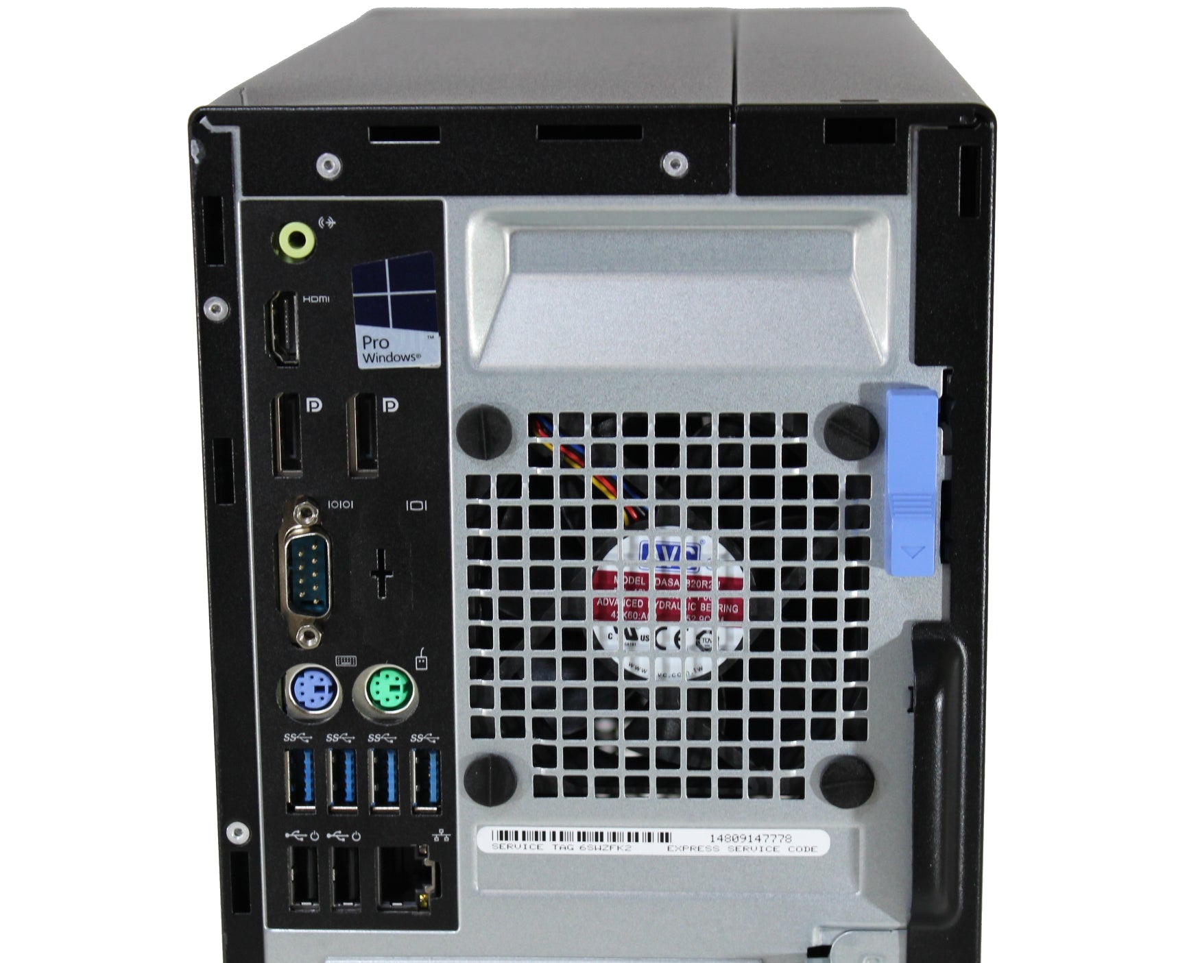 Dell Optiplex 5040 Mini Tower, Intel i7-6th Gen, 8GB RAM, 500GB HDD, No Operating System